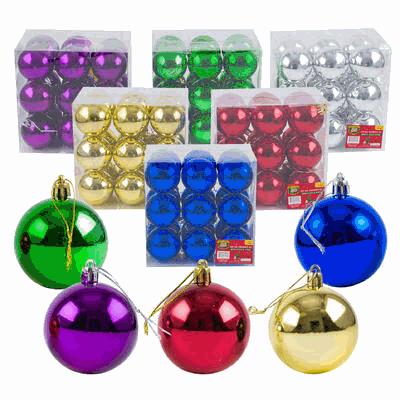 BALL ORNAMENT SET,18pc 2.3" SH