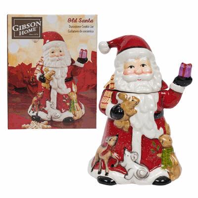 COOKIE JAR,8.5"OLD SANTA