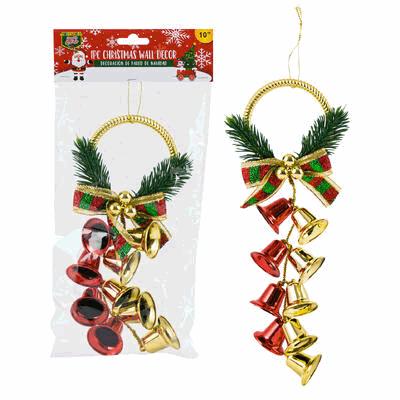 HANGING DECOR,1pc 10"H BELL w/