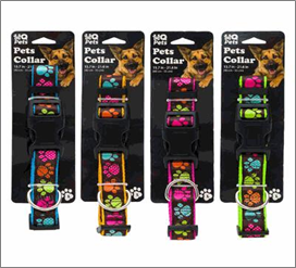 Pet Collar, Large – 4 Assorted Colors