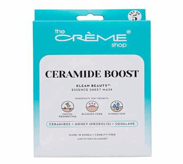 Ceramide Boost Facial Mask 5pc – Hydrating Skin Barrier Repair Sheet Masks