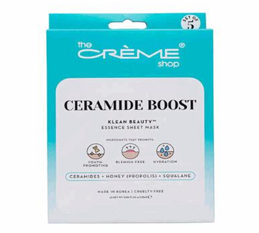 Ceramide Boost Facial Mask 5pc – Hydrating Skin Barrier Repair Sheet Masks