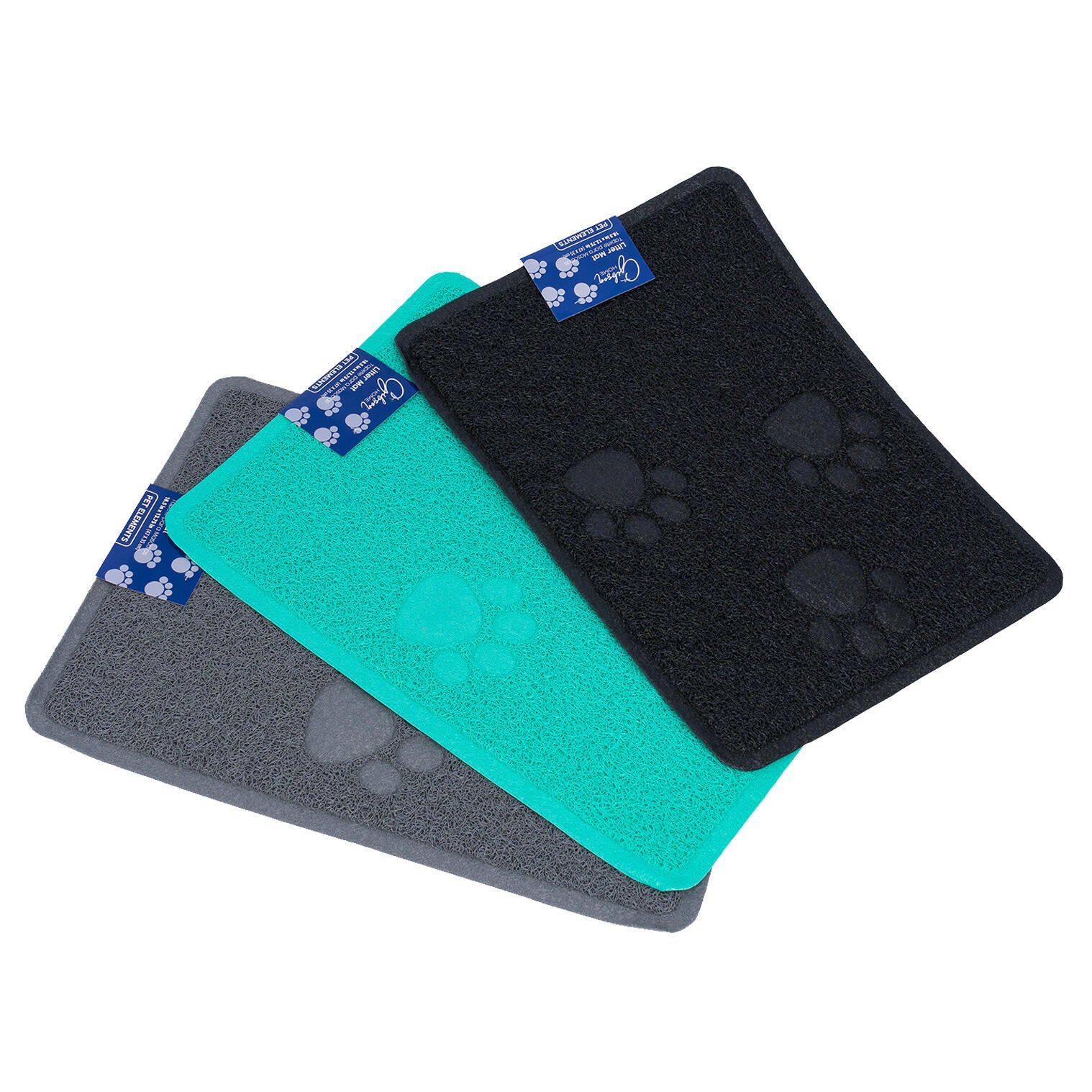 18.5" Rectangular Non-Slip Pet Feeding Mat – Assorted Colors