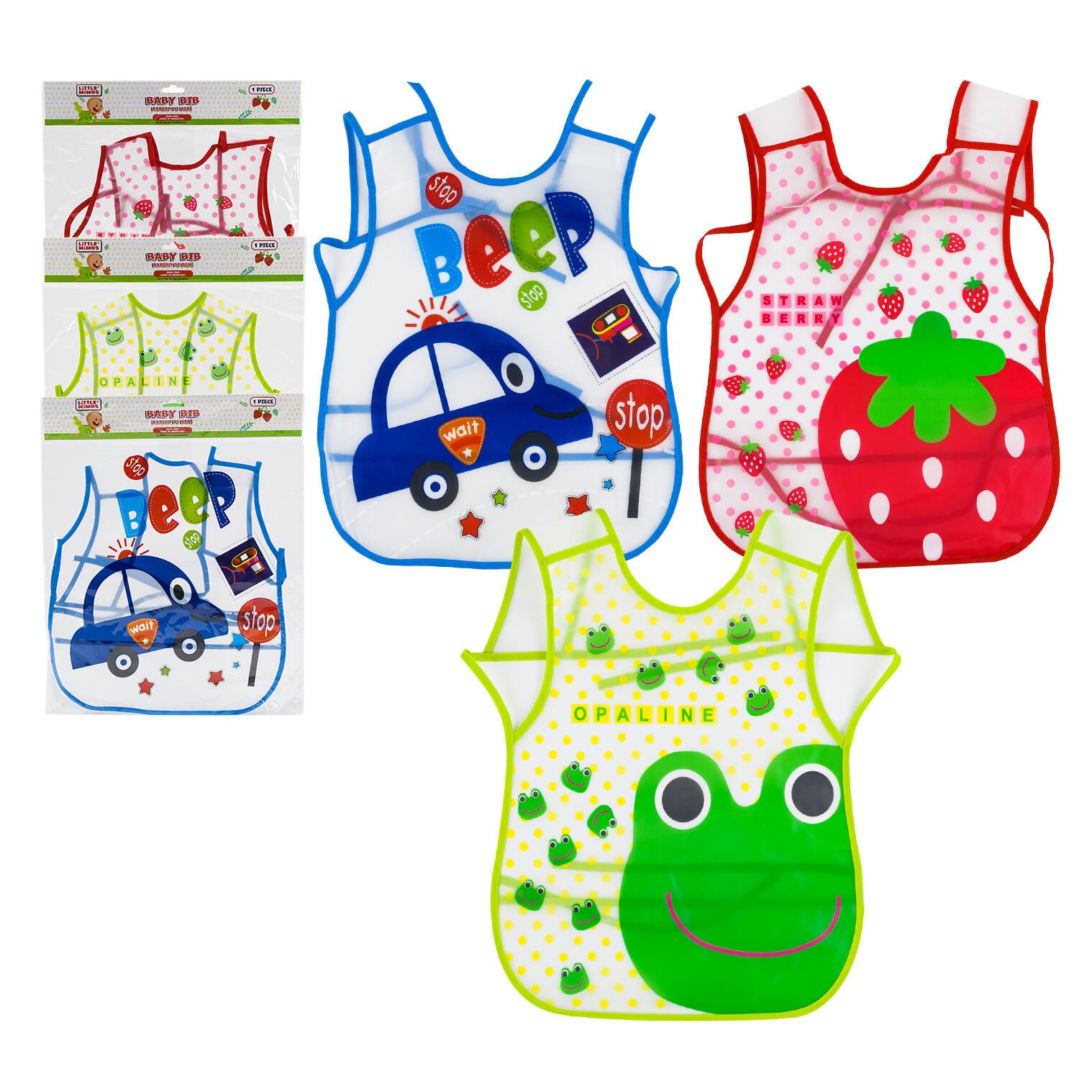 Little Mimos Baby Bib - 16'' - 1 Piece Per Pack - Assorted Colors And Design