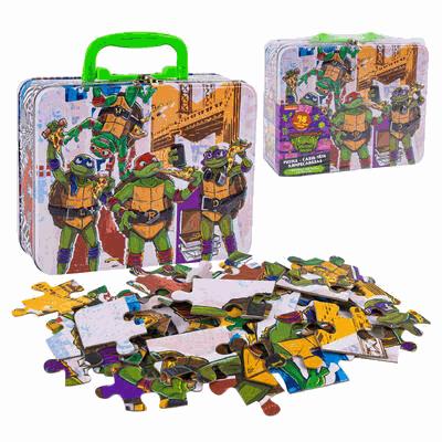 PUZZLE,48pcTMNT IN TIN LUNCHBO