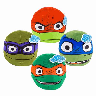 CLOUD PILLOW,8"RND TMNT 4ASST