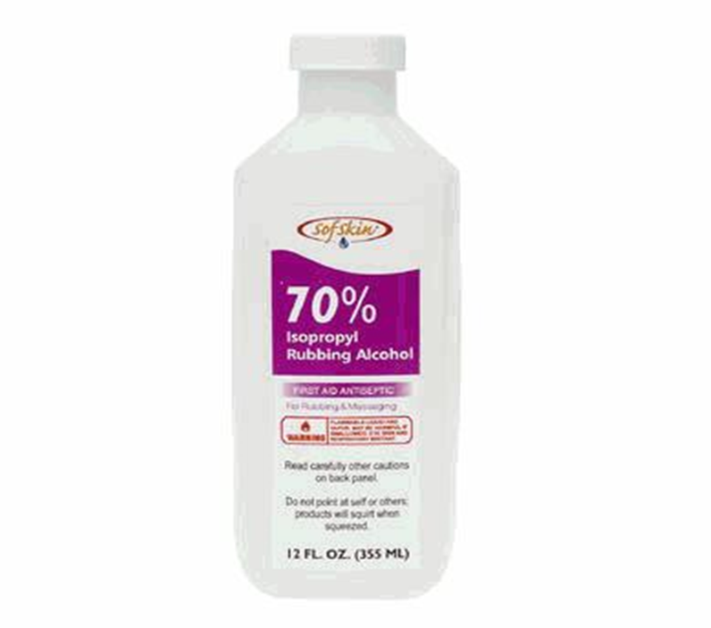 12oz 70% Isopropyl Rubbing Alcohol – Antiseptic Solution