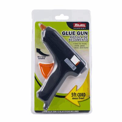 GLUE GUN,6"w/2GLUE STICKS UL