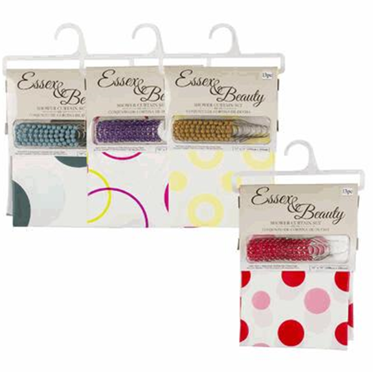 Waterproof Mold-Resistant 71" PEVA Shower Curtain – 0.08mm Thick