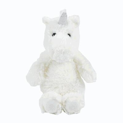 PLUSH,8"UNICORN WHT