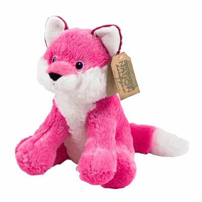 PLUSH,12"FOX PINK
