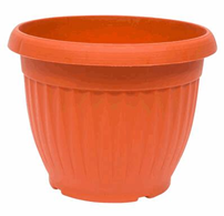 PLANTER,8.07"D LINE RIBBED PLS