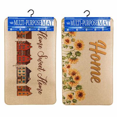 DOOR MAT,18"X30",POLY,NON-SLIP