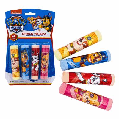 TOY,4pc 3"CHALK WRAPZ PAW PATR
