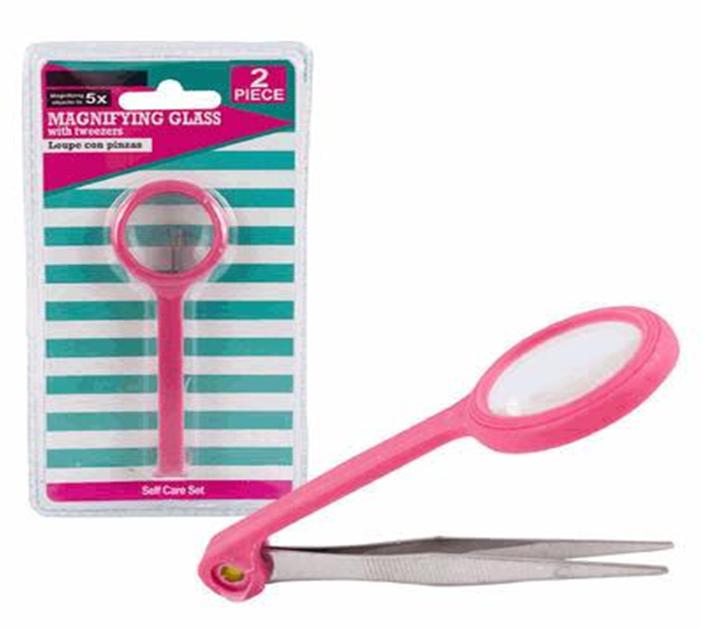 Magnifying Glass with Precision Tweezer