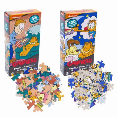 PUZZLE,48 & 100pc GARFIELD 2AS