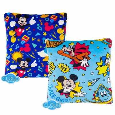 CLOUD PILLOW,13"SQR MICKEY 2AS