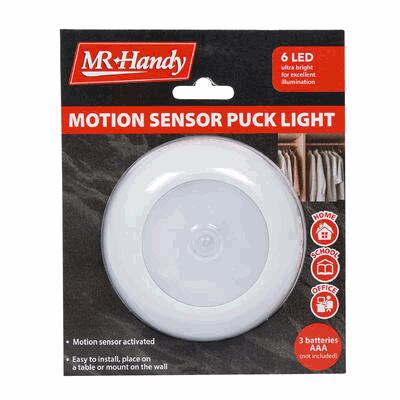 LED PUCK LIGHT,4"MOTION SENSOR