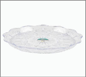 SERVING TRAY,13.3"RND PLSTC