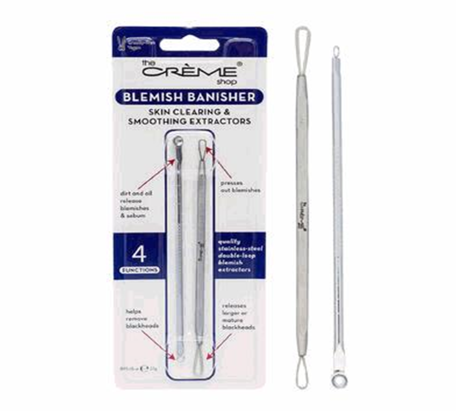 2-Piece Blemish Extractor Set – Stainless Steel Pimple Blackhead Remover