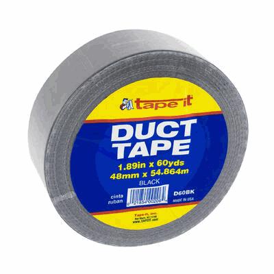 DUCT TAPE,1.89"X60 YRD BLACK