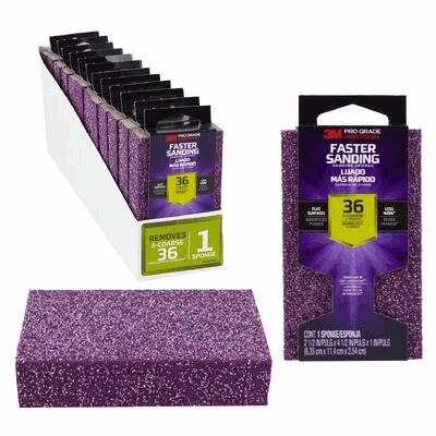 SANDING SPONGE,36 GRID, 3M