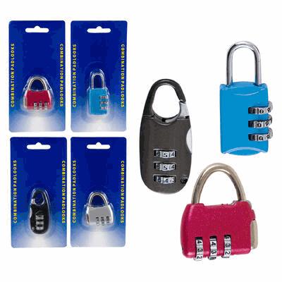 PADLOCK CMBINATION,TRAVEL SIZE