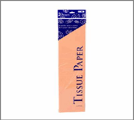TISSUE PAPER,20 SHEET APRICOT