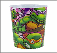 WASTE BIN,9.5"TMNT
