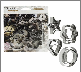 COOKIE CUTTER,12pc SILVER S.S.