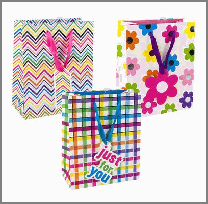 GIFT BAG,LRG HAPPY BDAY SPRING