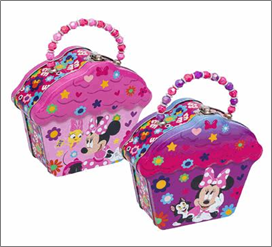 Lunch Box 7"H – Cupcake Minnie Design (2 Assorted)