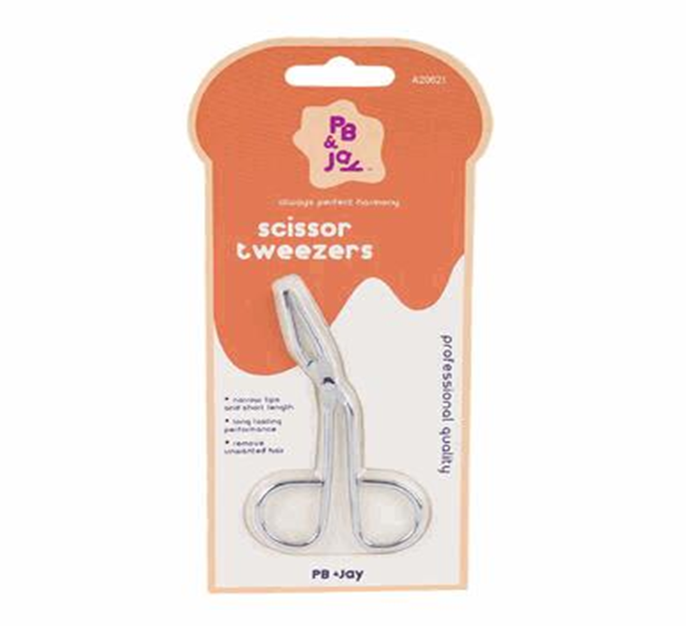 Silver Scissor Tweezer 1pc – LaColors