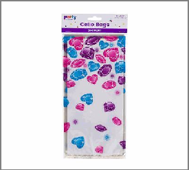 BAG,20ct 11.5"CELLO METALLIC T