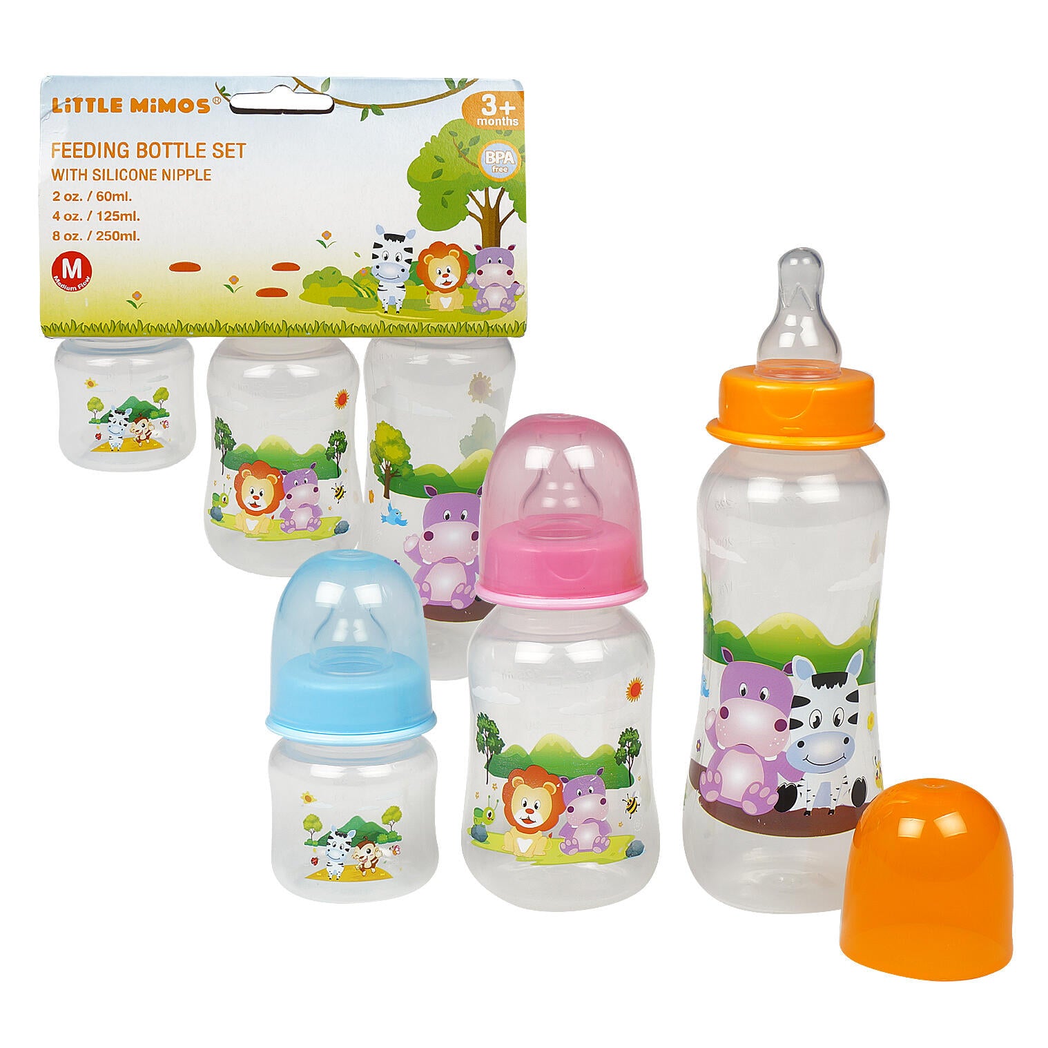 3 Pack Feeding Bottle Set