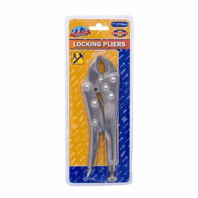 PLIERS,7"H LOCKING SILVER STL