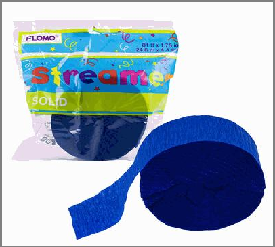 STREAMER,81"x1.75"CREPE ROYAL