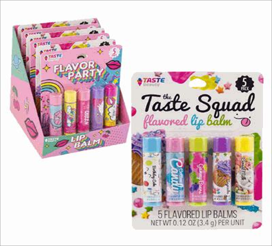 5-Pack Flavored Lip Balm Set – Assorted Scents for Soft, Smooth Lips