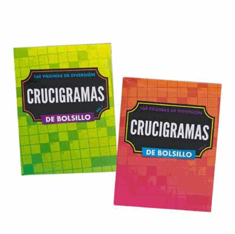 Spanish Crossword Puzzle Book – 160 Pages, 2 Assorted Editions
