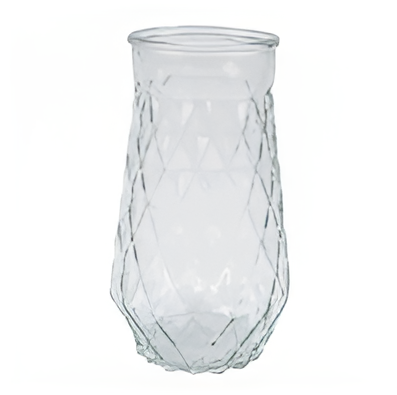 Clear Glass Vase 8-Inch