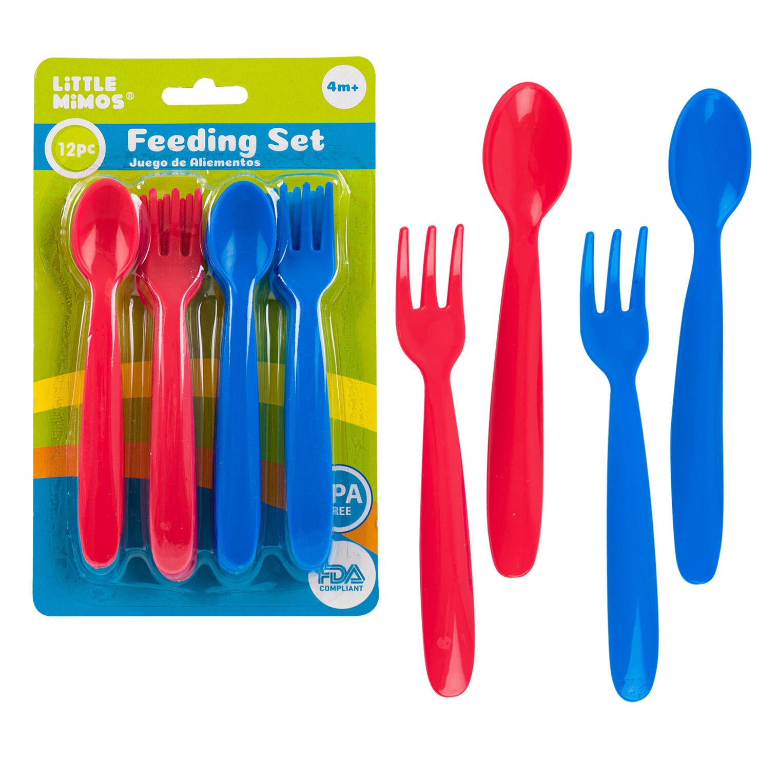Little Mimos 12pc Feeding Set- 7.4'' L