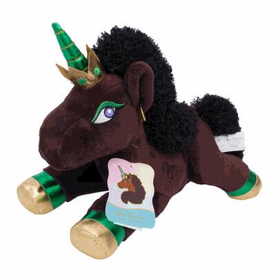 PLUSH,7"H UNICORN LYING MAGICA
