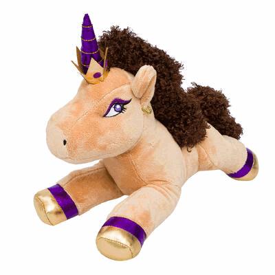 PLUSH,7"H UNICORN LYING DIVINE