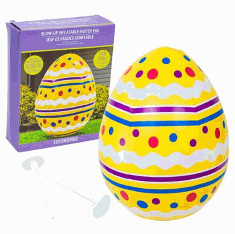 Easter Inflatable Egg Decoration – 3.3 ft Tall