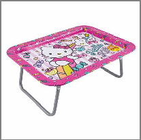 LAP TRAY DESK,17"L RECT Hello Kitty