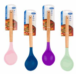 Set of colorful kitchen utensils on a white background