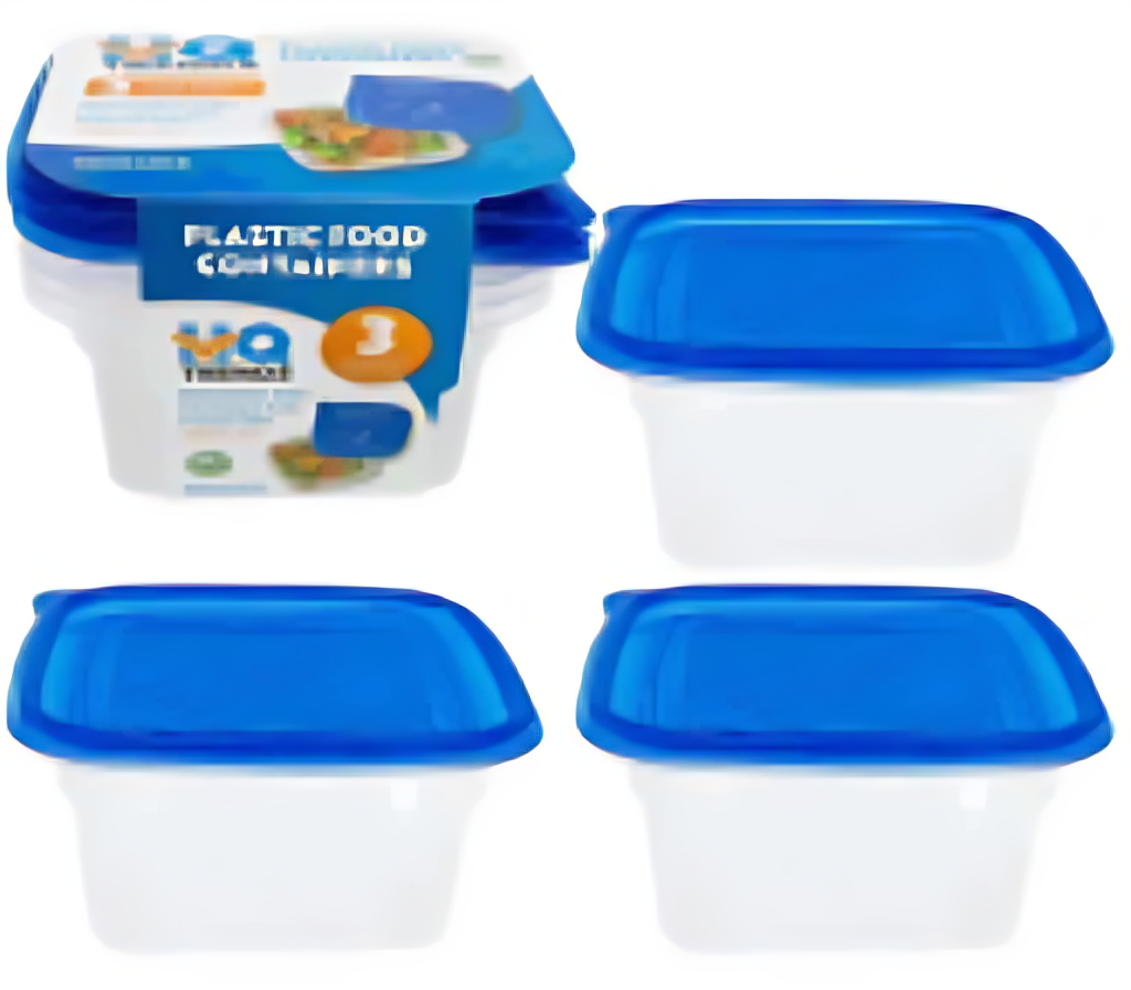 FOOD CONTAINER W/LID, 3pc 1000