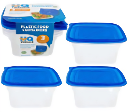 FOOD CONTAINER W/LID, 3pc 1000
