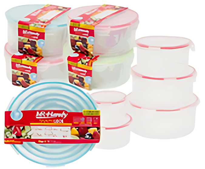 FOOD CONTAINER,SET,5pcRNDwLID