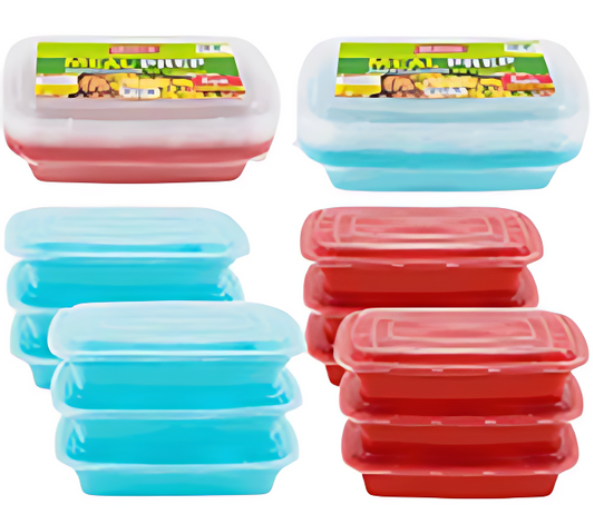 FOOD CONTAINER,6pc33.8oz RECT